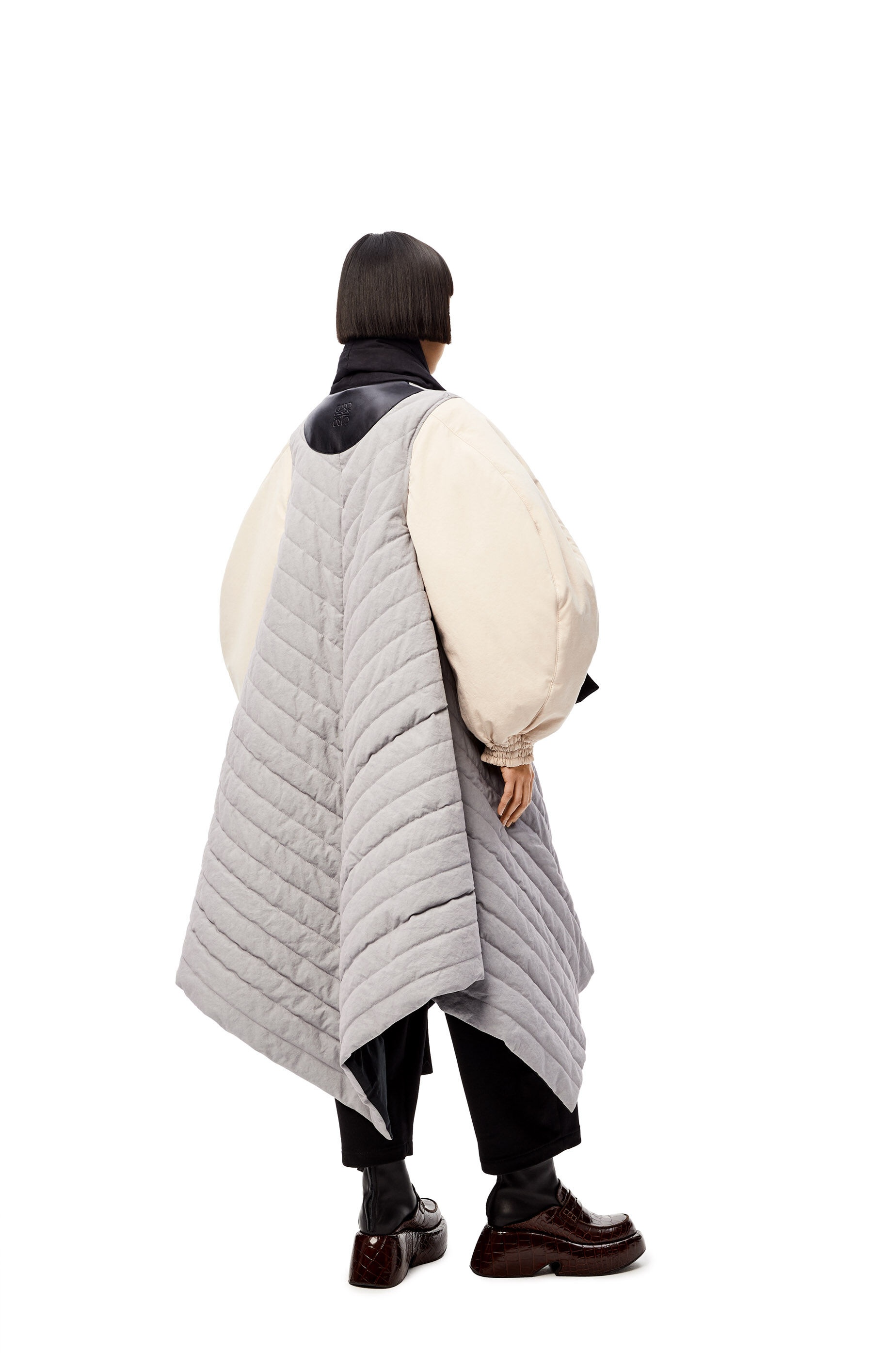 Circular sleeve parka in cotton - 4