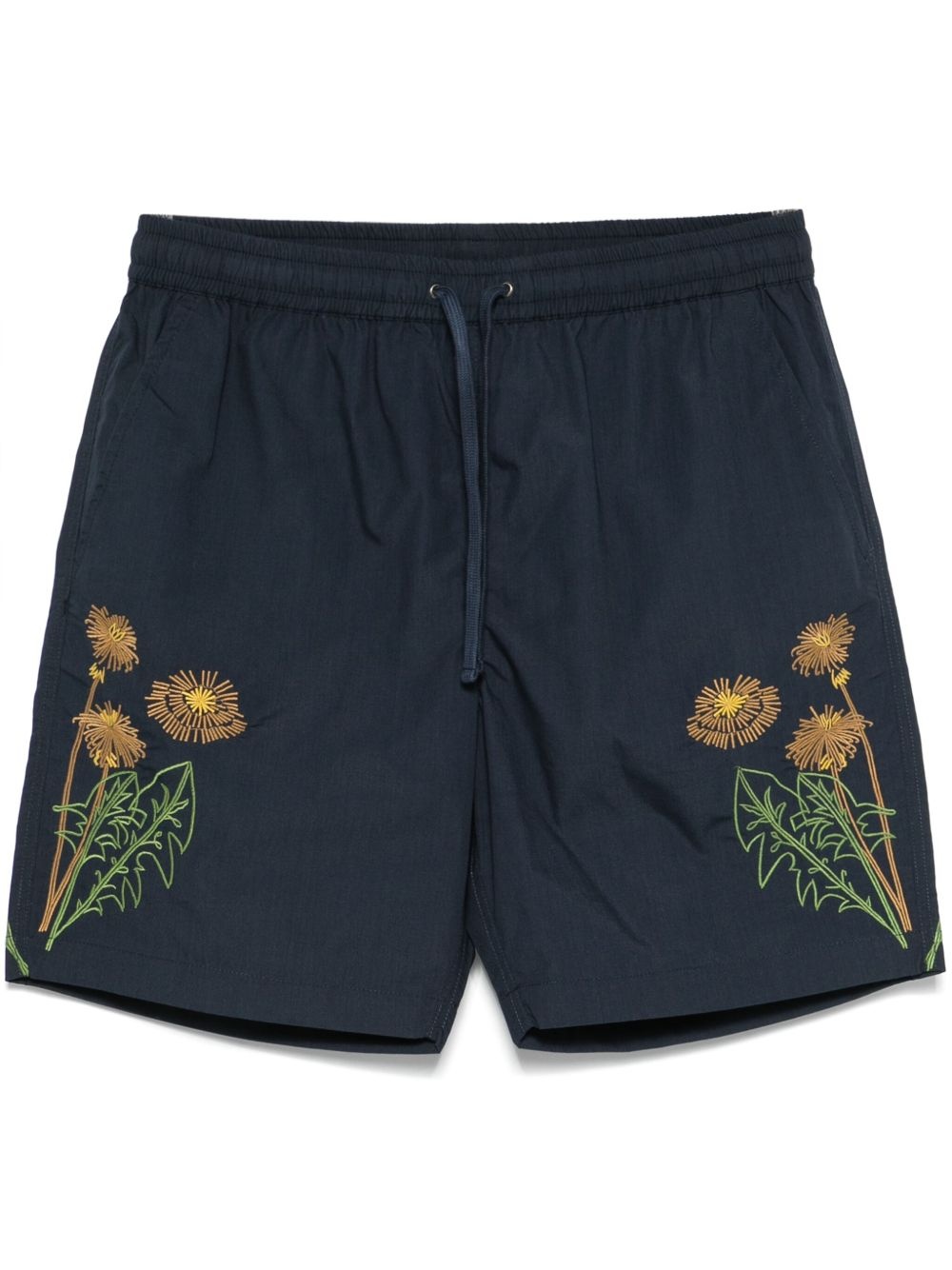 floral-embroidery shorts - 1