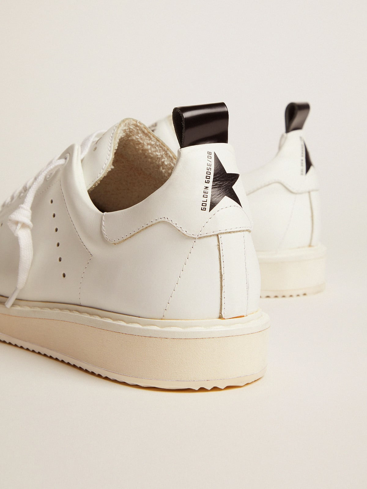 Men's Starter in leather with star on the heel tab - 5
