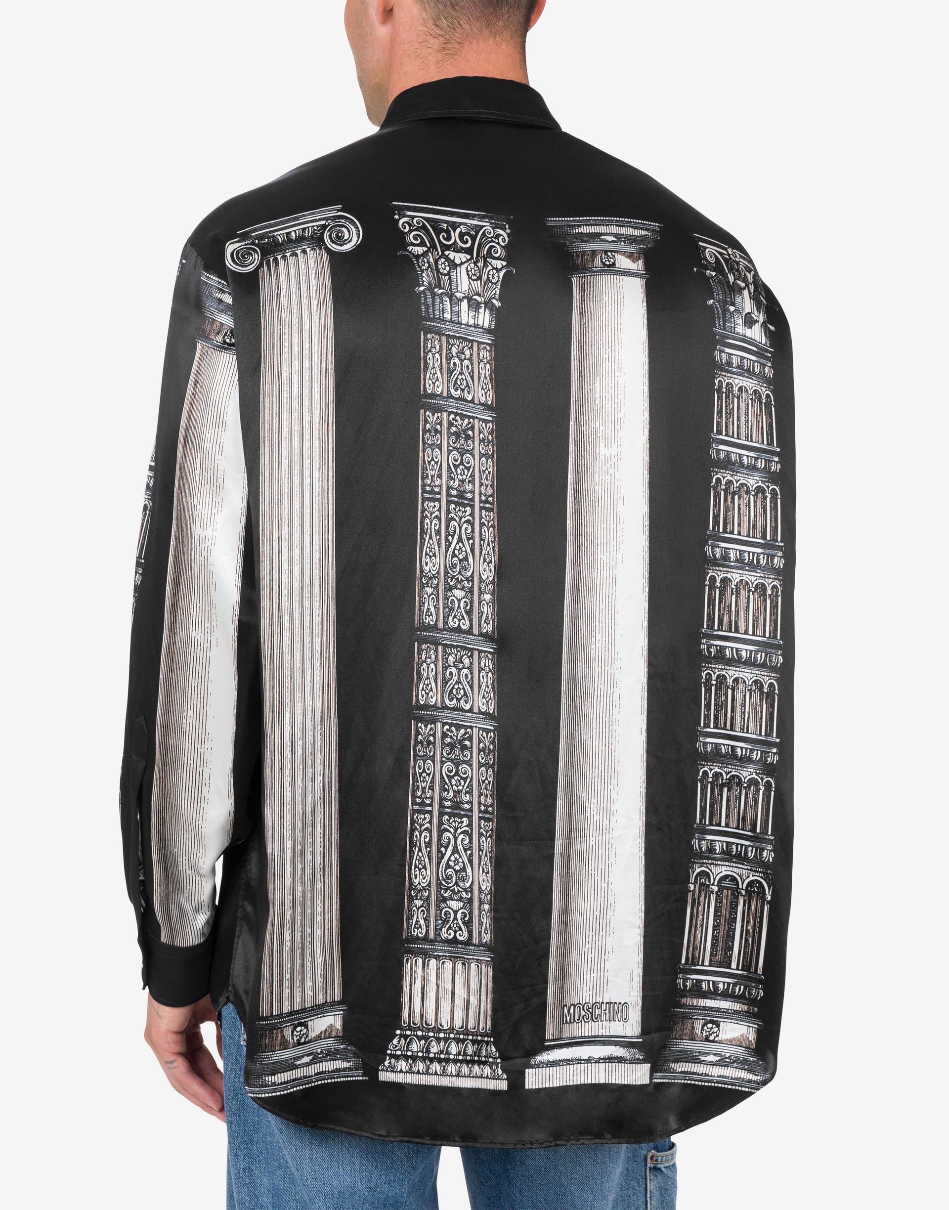 SATIN SHIRT ITALIAN COLUMNS - 2