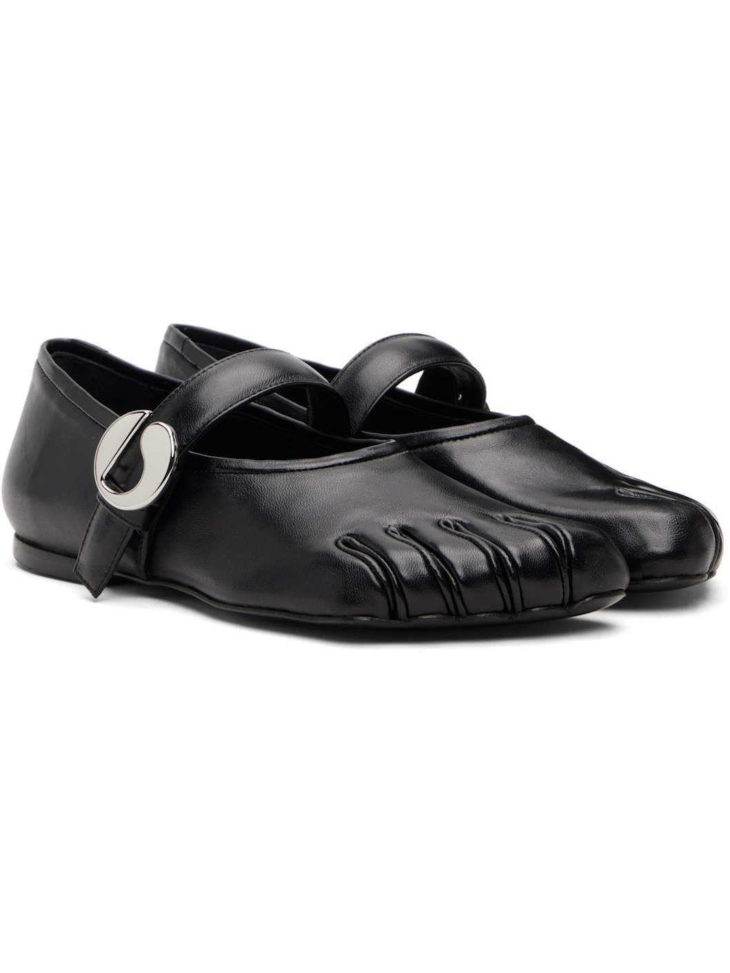Black 5T Ballerina Flats - 4