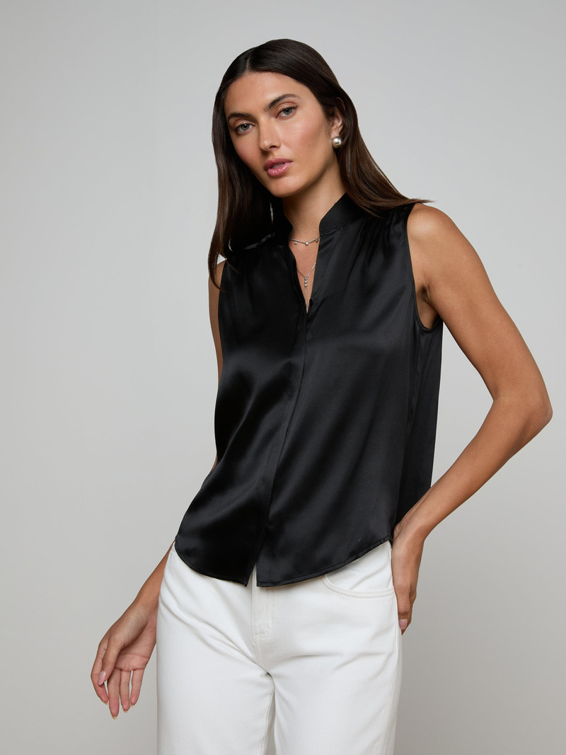 L'AGENCE Phoebe Silk Blouse outlook
