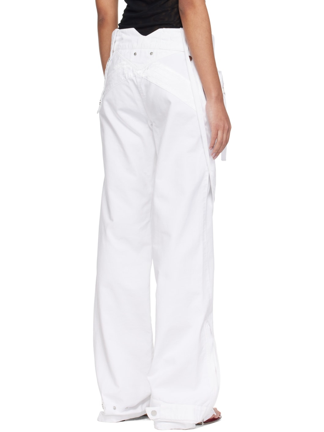 SSENSE Exclusive White Denim Cargo Pants - 3