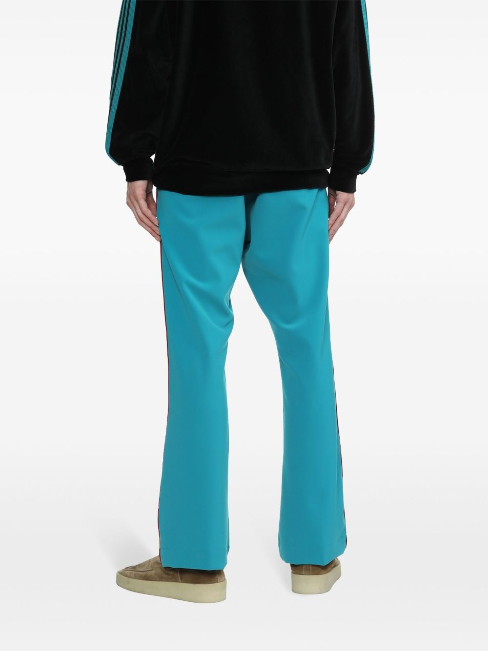 stripe-detail elasticated-waist track pants - 4