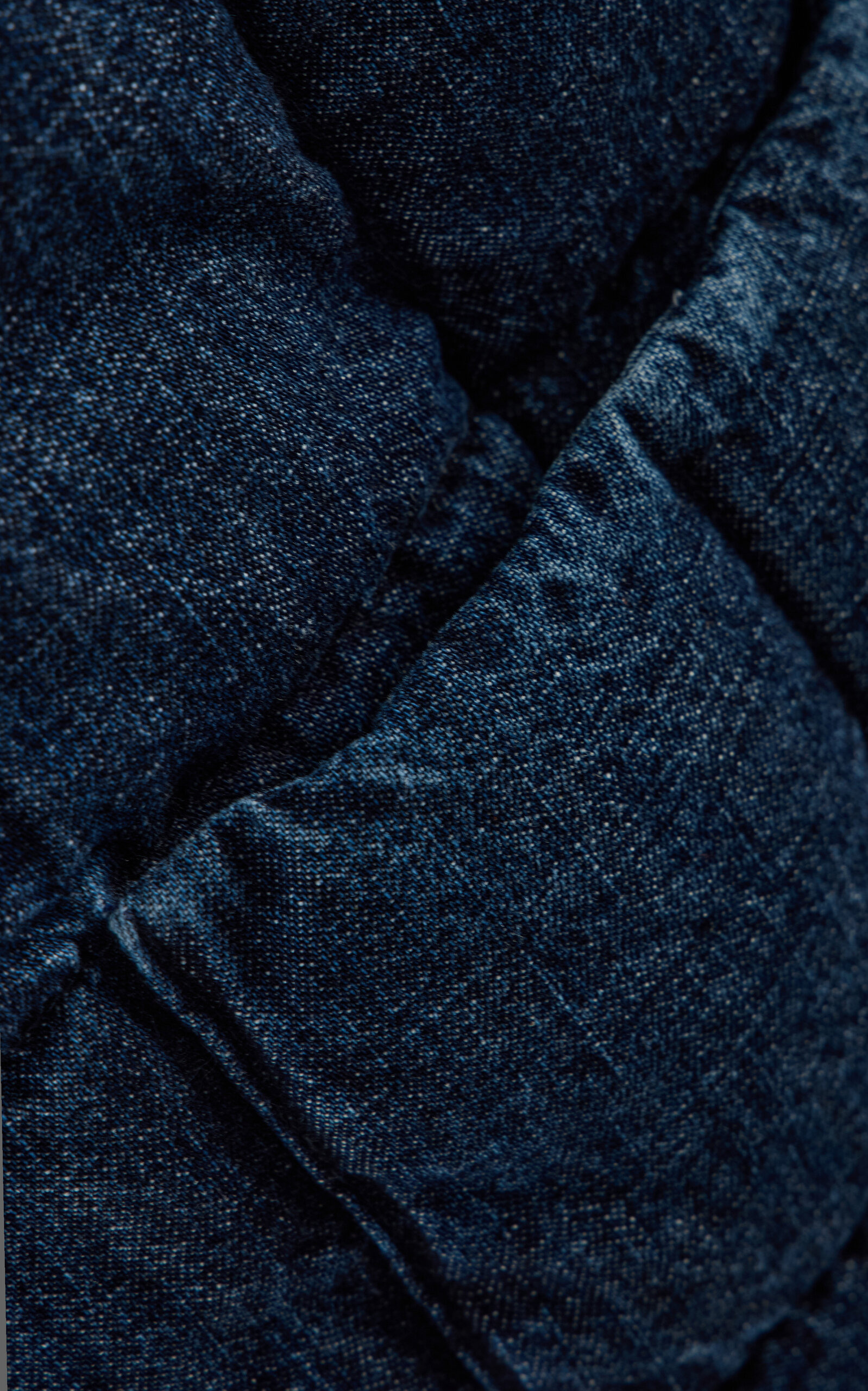 Plahta Quilted Down Denim Mini Skirt blue - 6