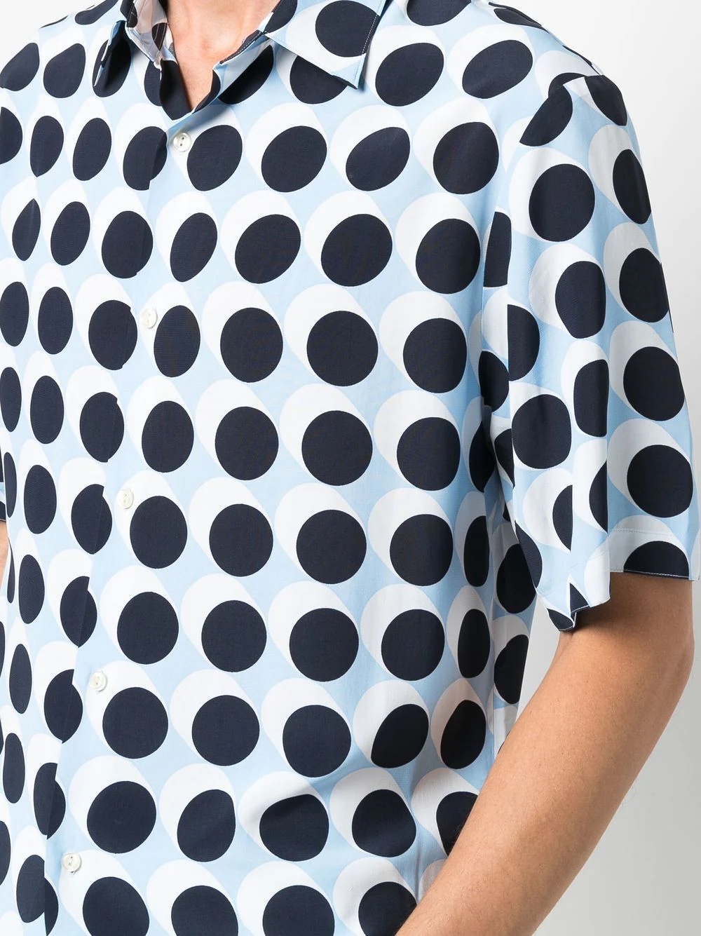 polka-dot print short-sleeve shirt - 5