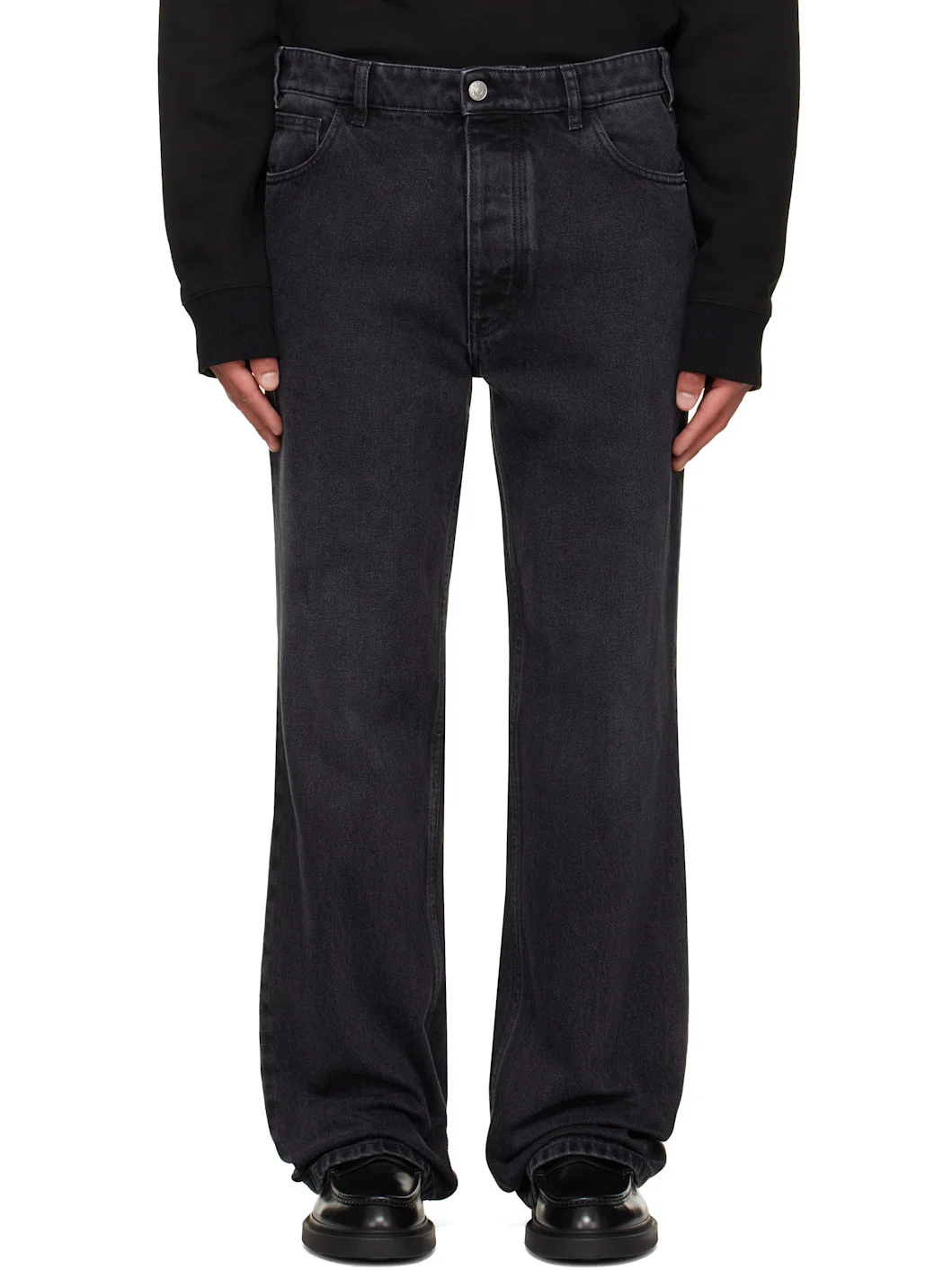 Black Faded Jeans - 1