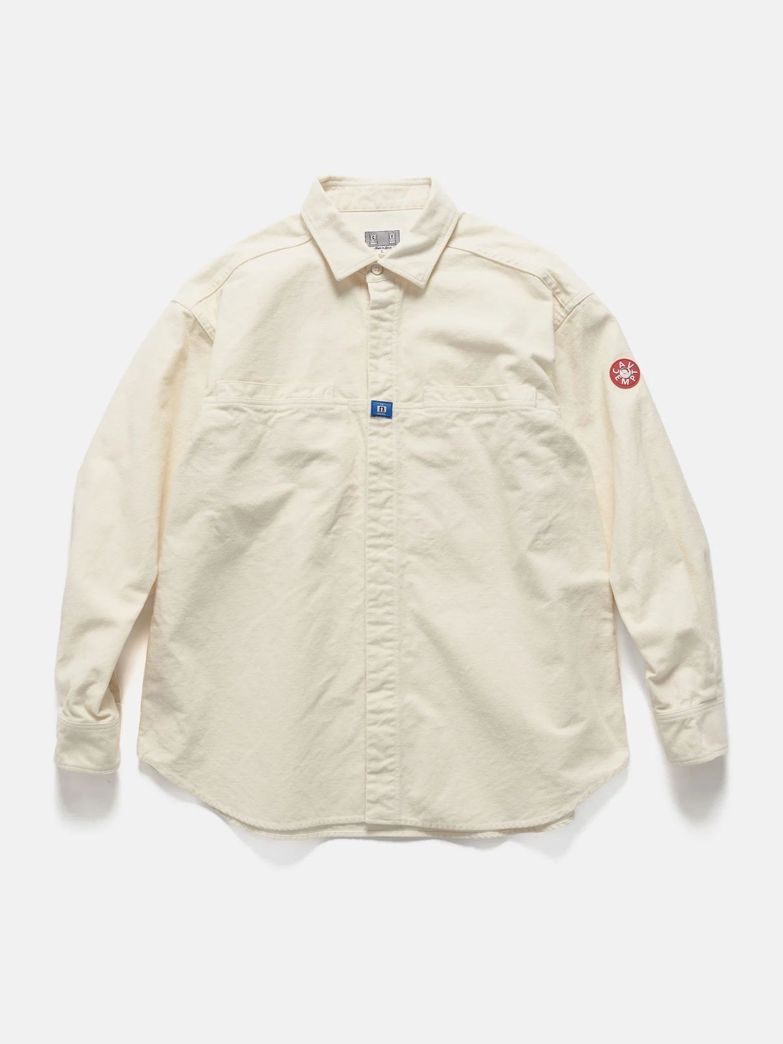 Cotton Design Big Shirt White - 1