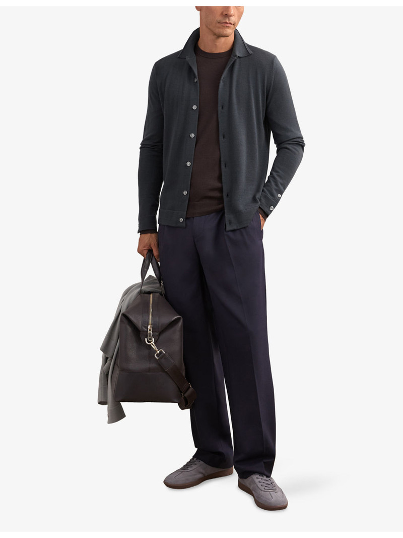 REISS Forbes Collared Wool Cardigan outlook