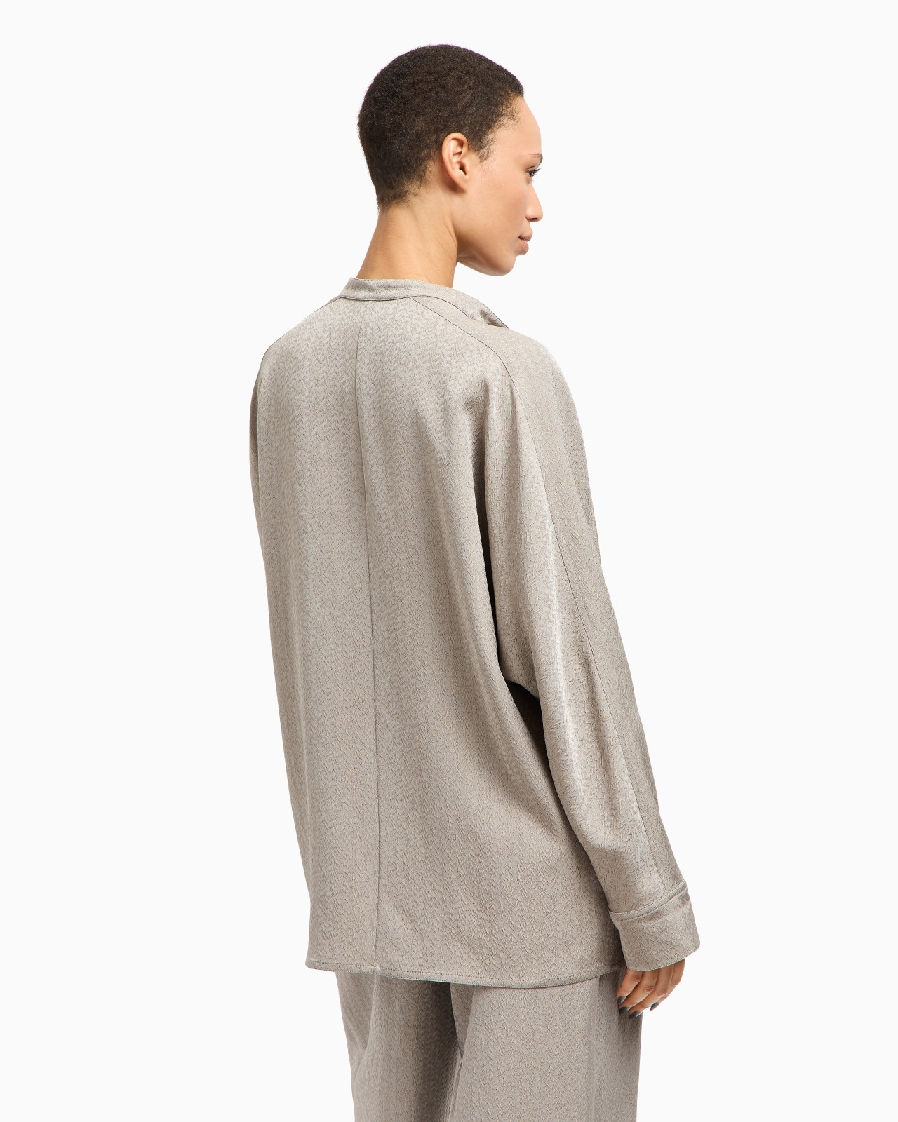 VISCOSE, WOOL AND SILK JACQUARD SHIRT JACKET - 3