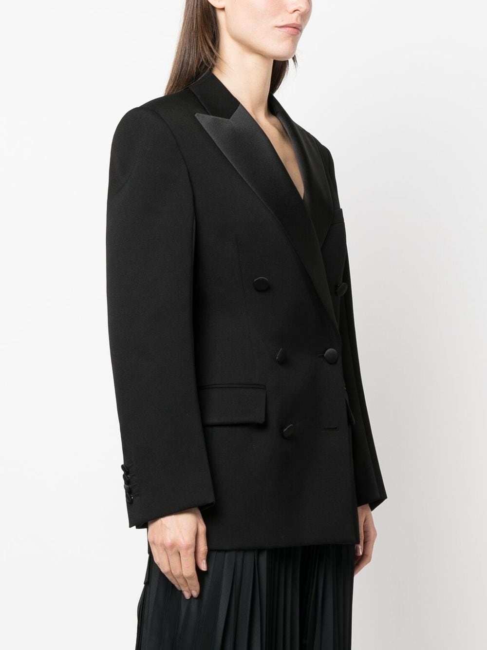 double-breasted tailored blazer - 3