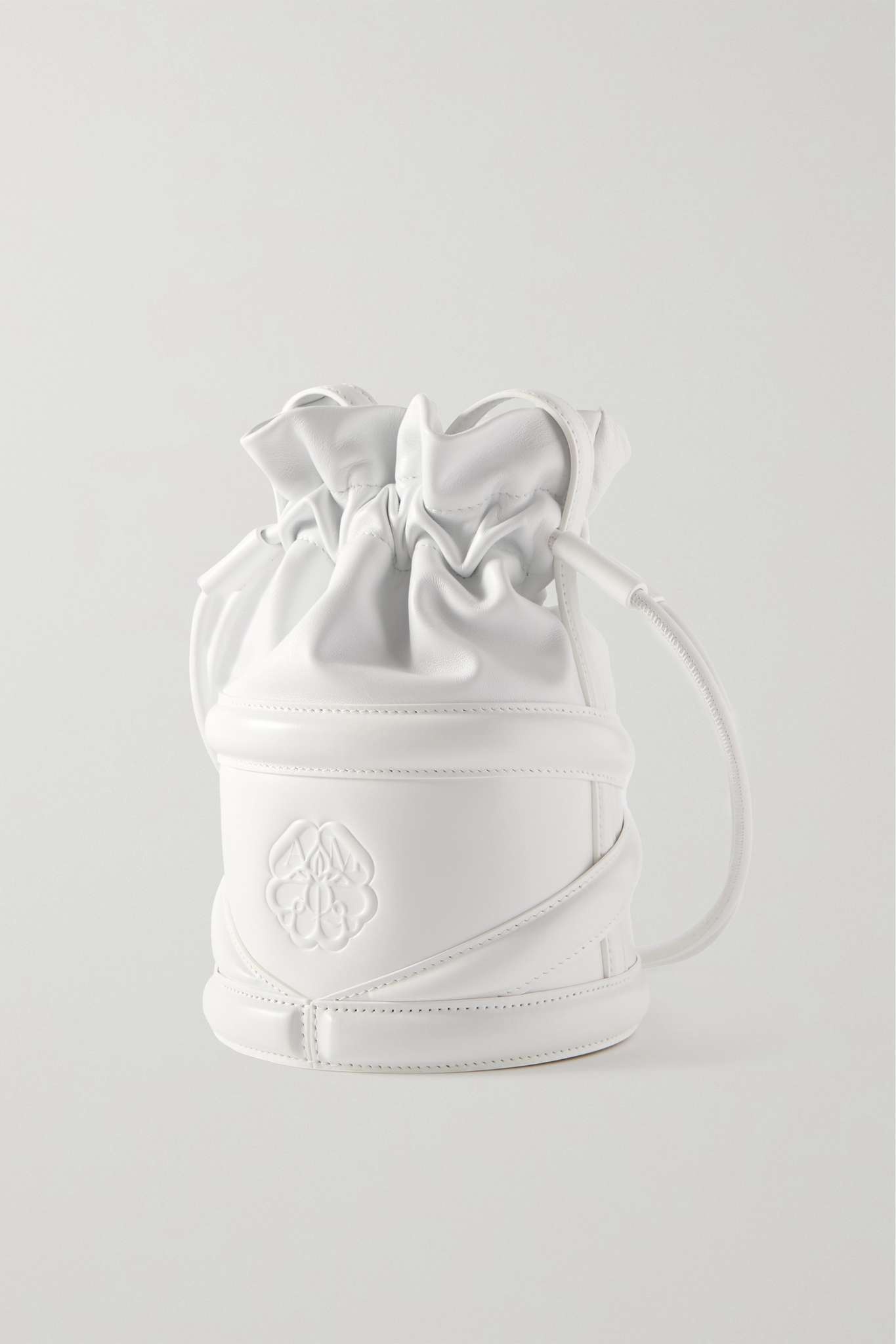 Soft Curve mini leather bucket bag - 3