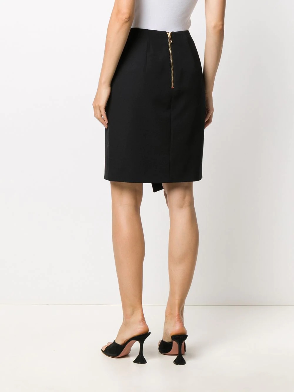 asymmetric wraparound skirt - 4