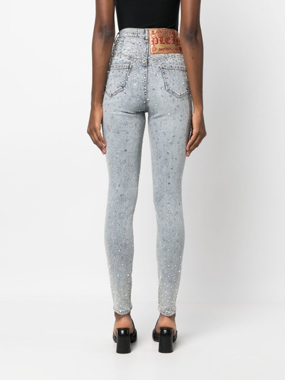 PHILIPP PLEIN rhinestone-embellished skinny jeans outlook