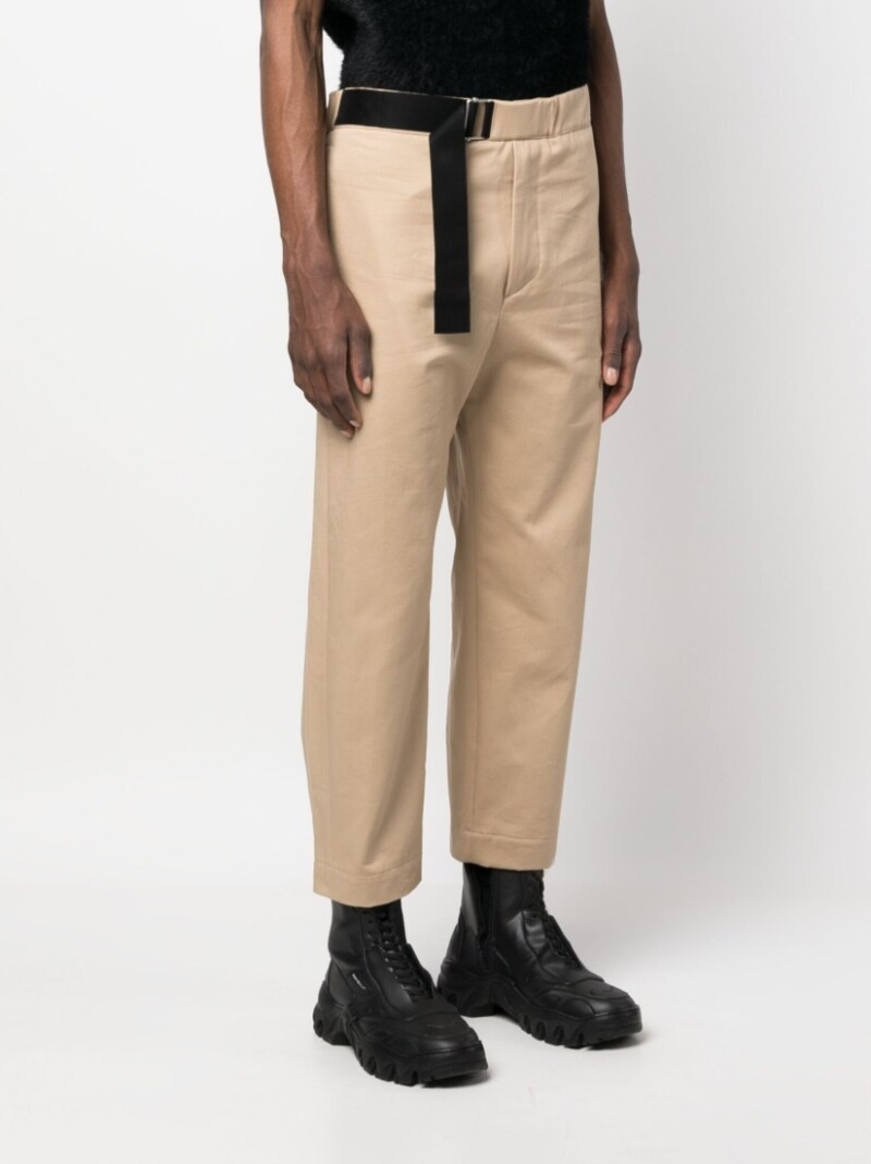 side buckle-fastening trousers - 3