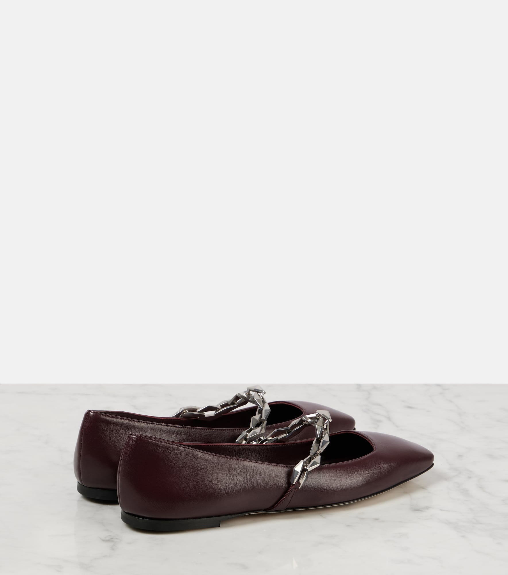 Diamond Tilda leather ballet flats - 2