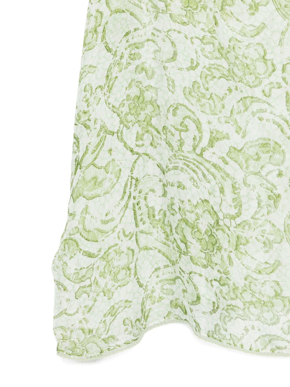 floral-print silk dress - 3
