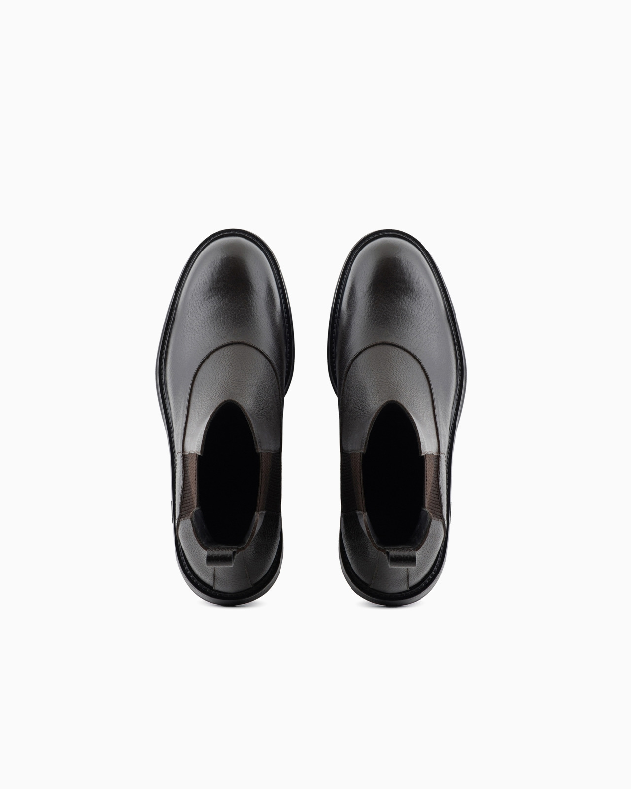 Grained leather Chelsea boots - 3