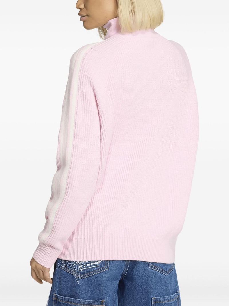 adidas funnel-neck zip-detail jumper outlook