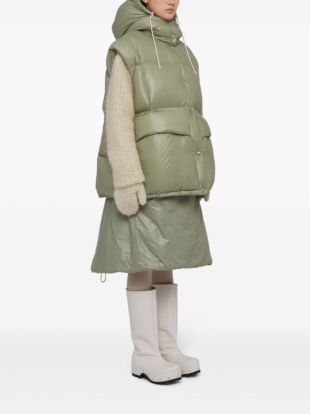 quilted down gilet - 3