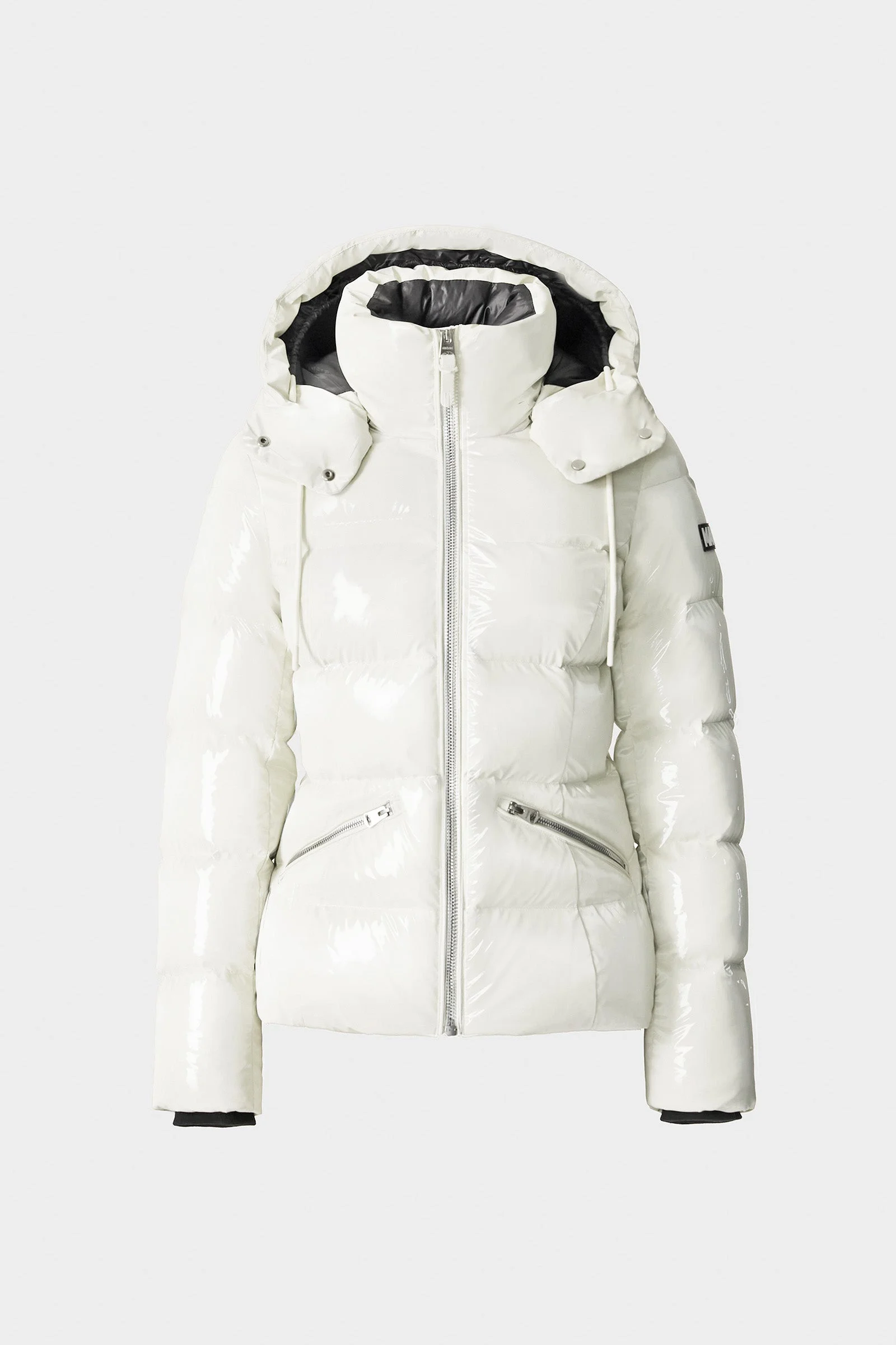 MADALYN-GLO High-Gloss Down Jacket With Removable Hood - 1