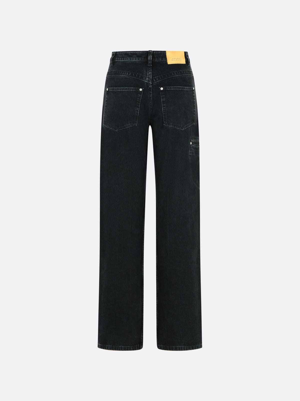 'STELY' BLACK DENIM PANTS - 3
