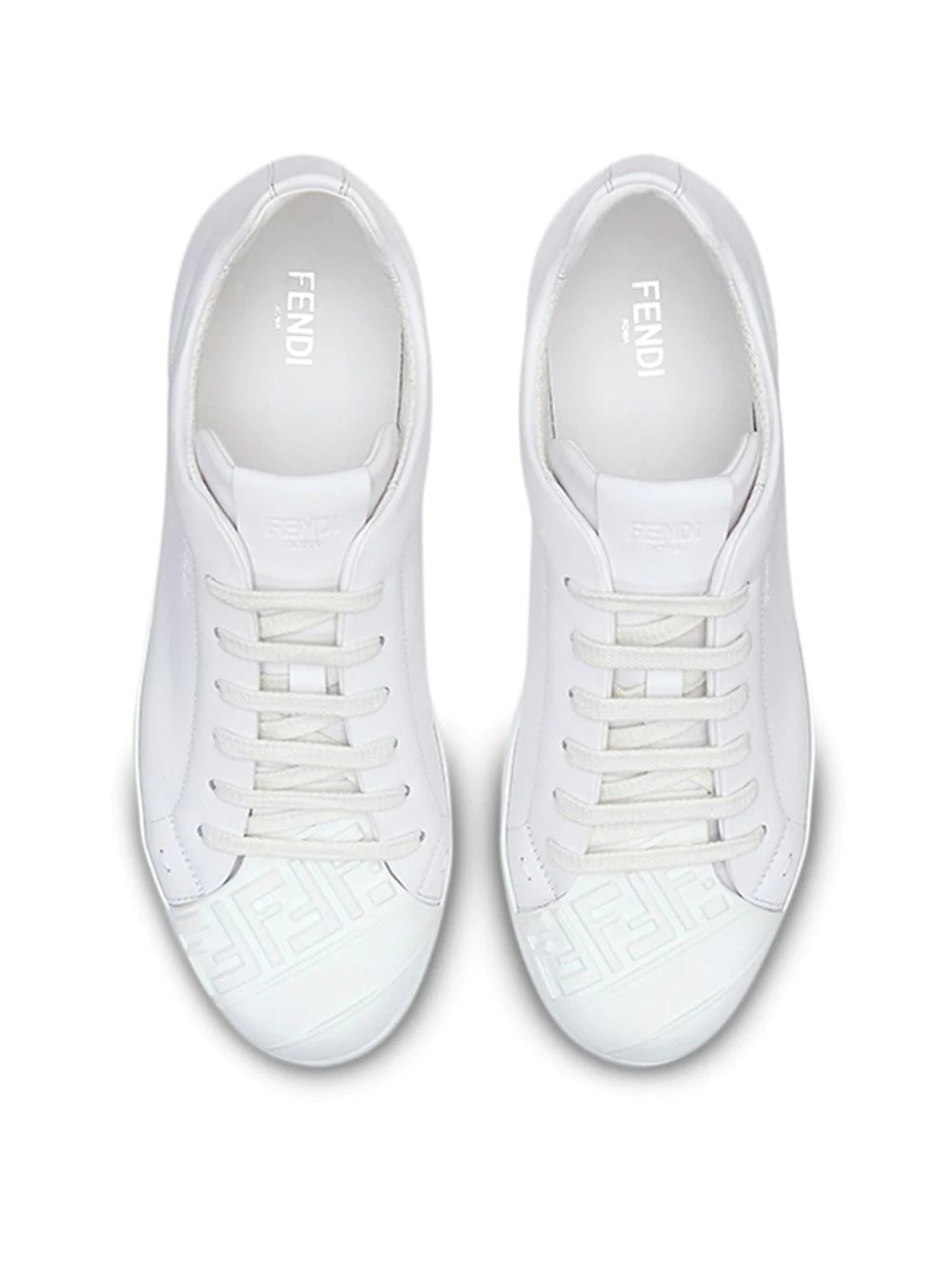 crisscross FF straps slip-on sneakers - 4