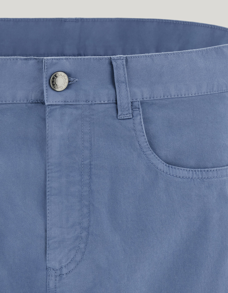 AIR FORCE BLUE REGULAR FIT FIVE-POCKET COTTON MICROTWILL PANTS 5