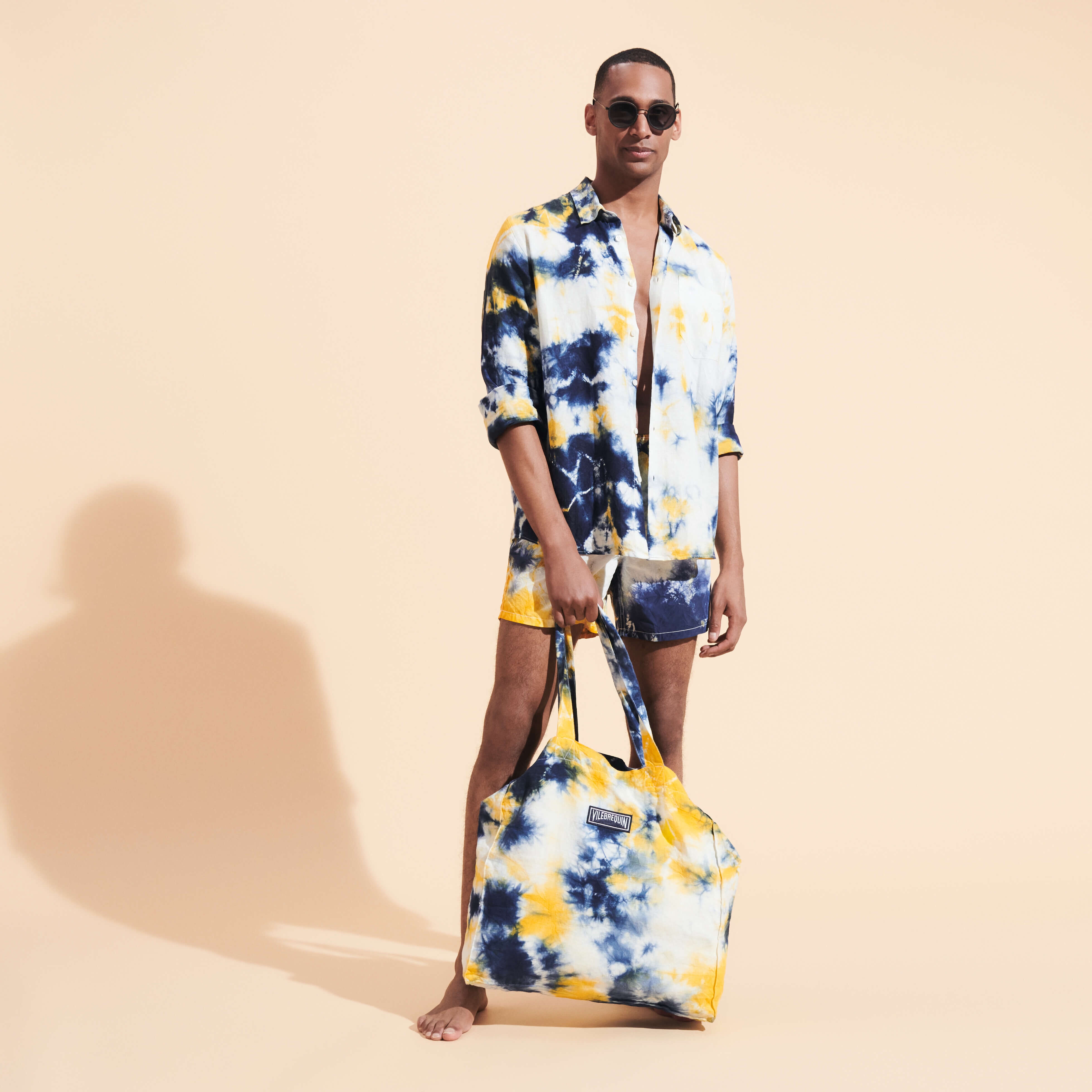 Men Linen Shirt Tie & Dye - 6