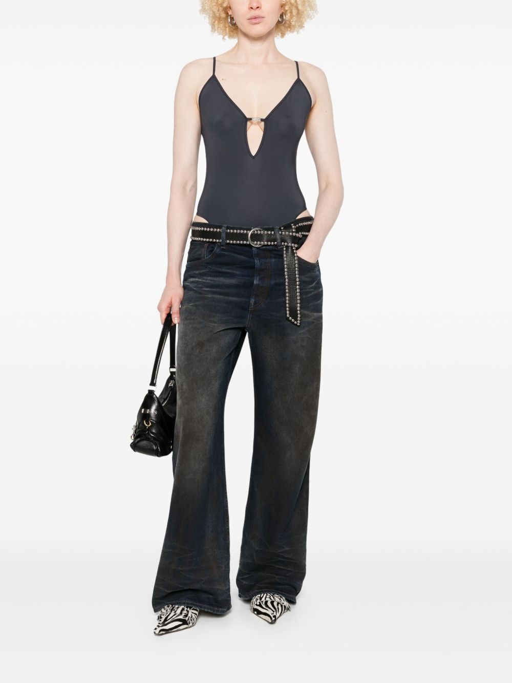 stretch-design bodysuit - 2