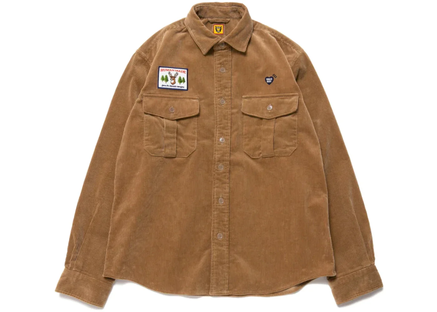 Human Made Corduroy Workshirt Beige - 1