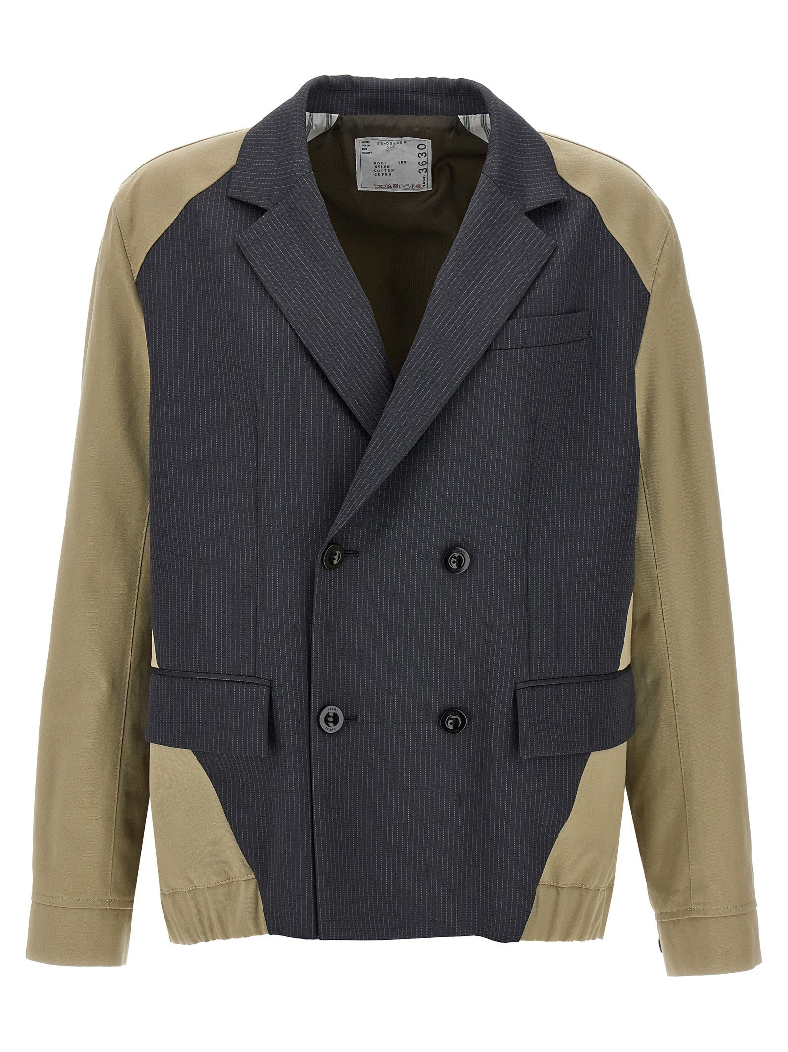 Sacai Men 'Doeskin Mix' Jacket - 1