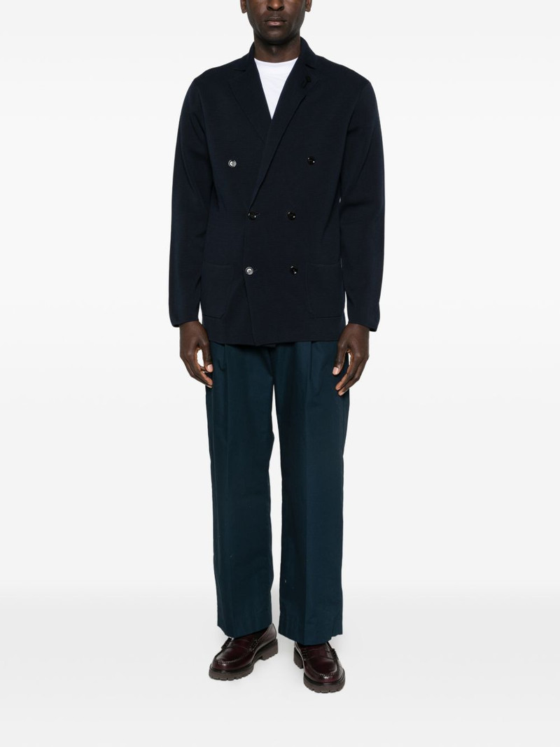 LARDINI double-breasted pocketed cardigan outlook