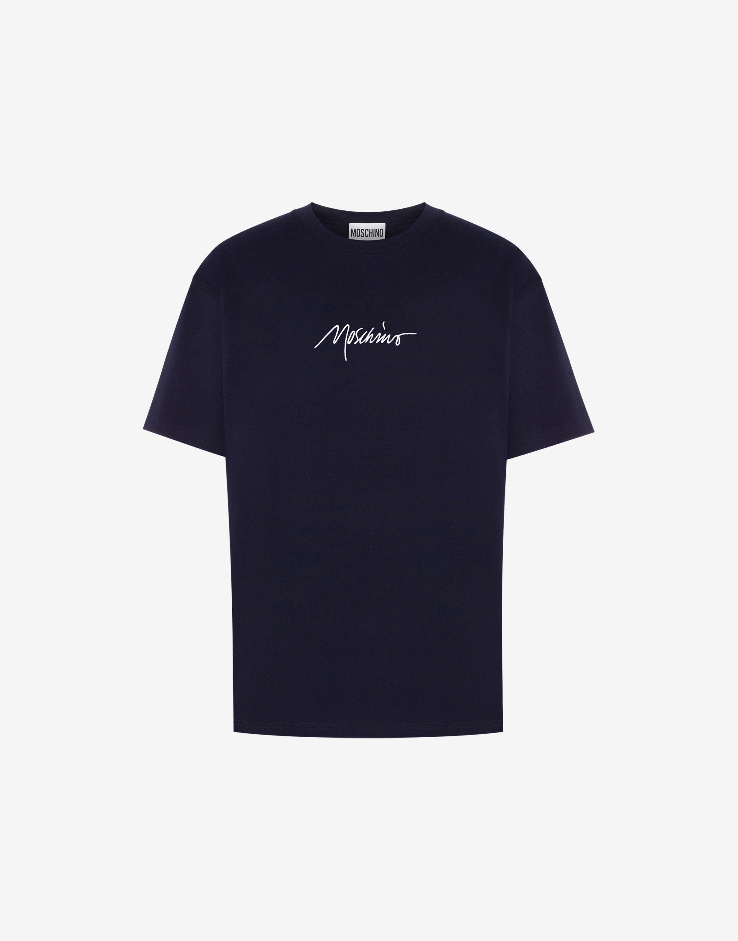 LOGO EMBROIDERY STRETCH JERSEY T-SHIRT - 1