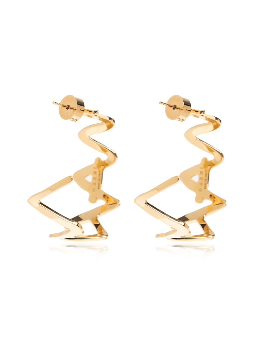 logo hoop earring - 3