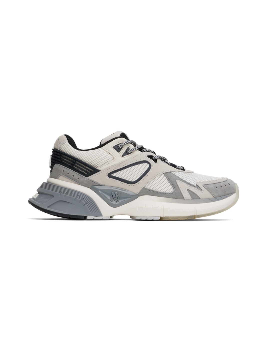 Gray & Beige MA Runner Sneakers - 1