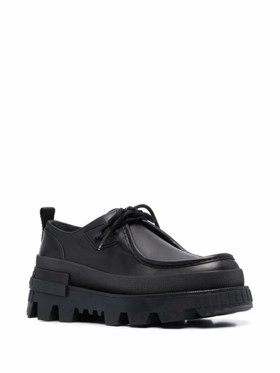 Moncler Wallabee lace-up loafers outlook