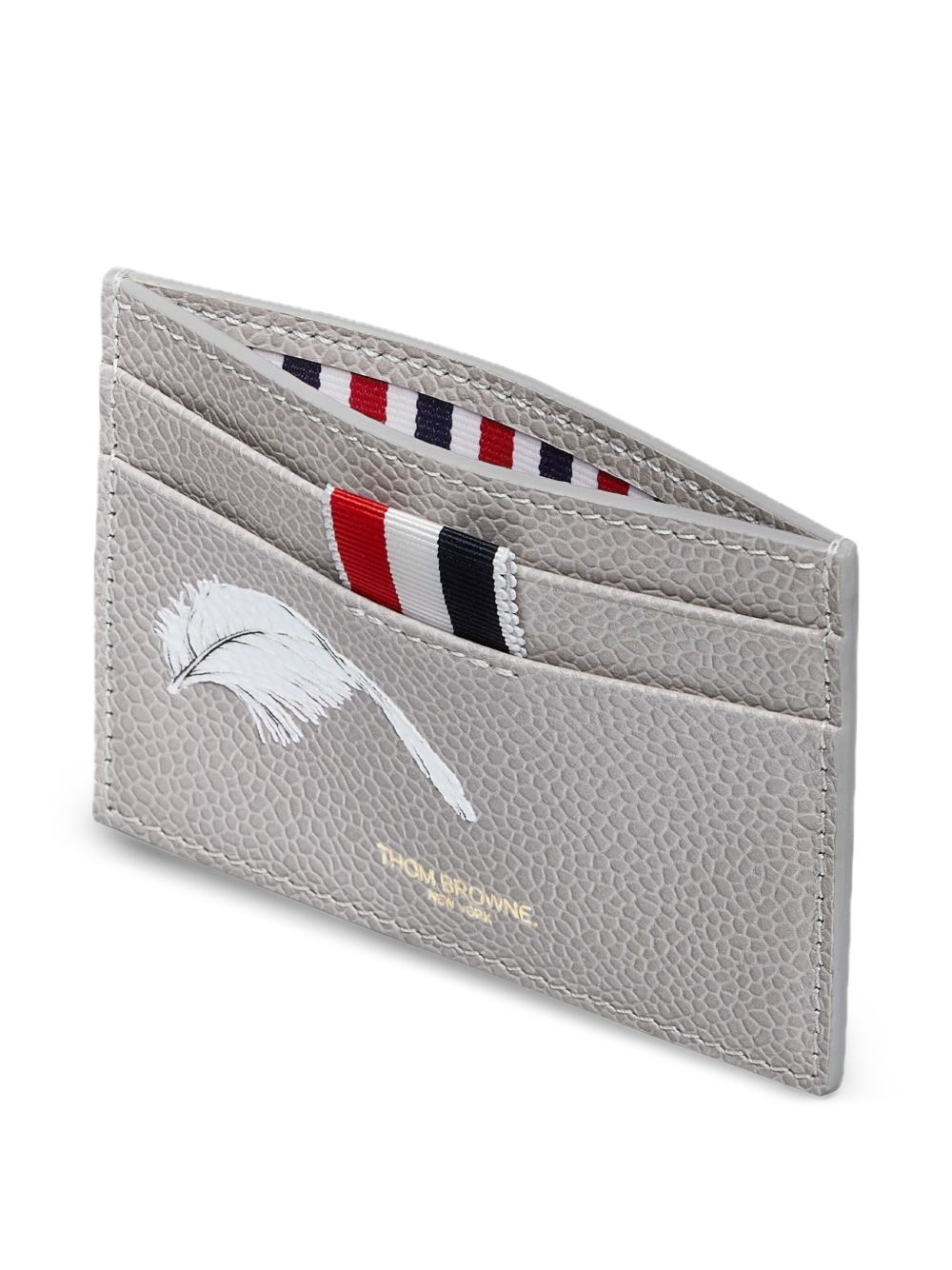 feather-print card holder - 3