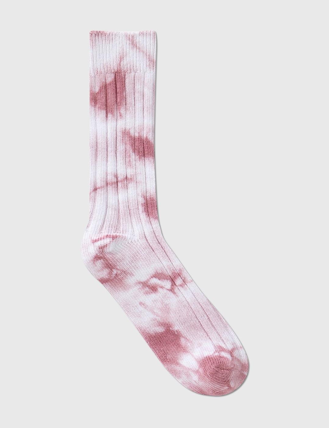 DYED RIBBED CREW SOCKS - 4