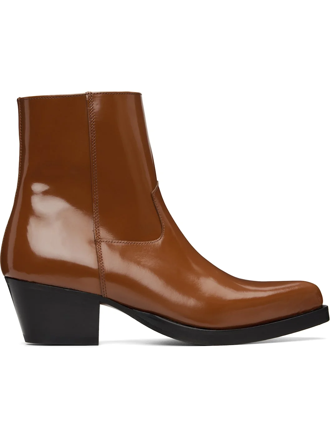 Tan Western Boots - 1