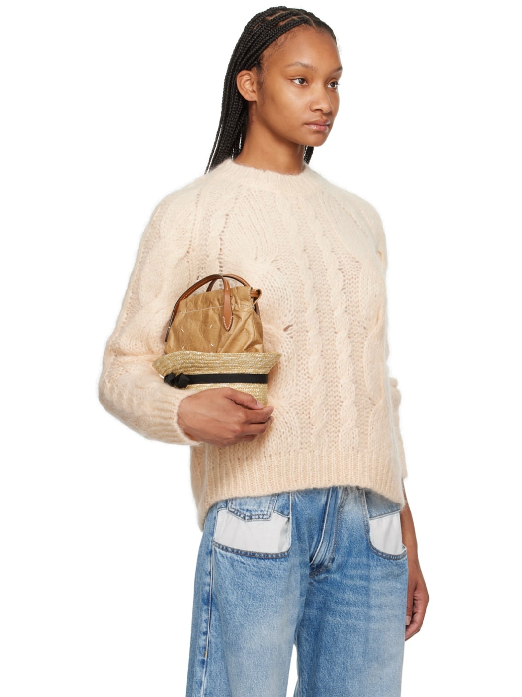 Orange Raglan Sweater - 2