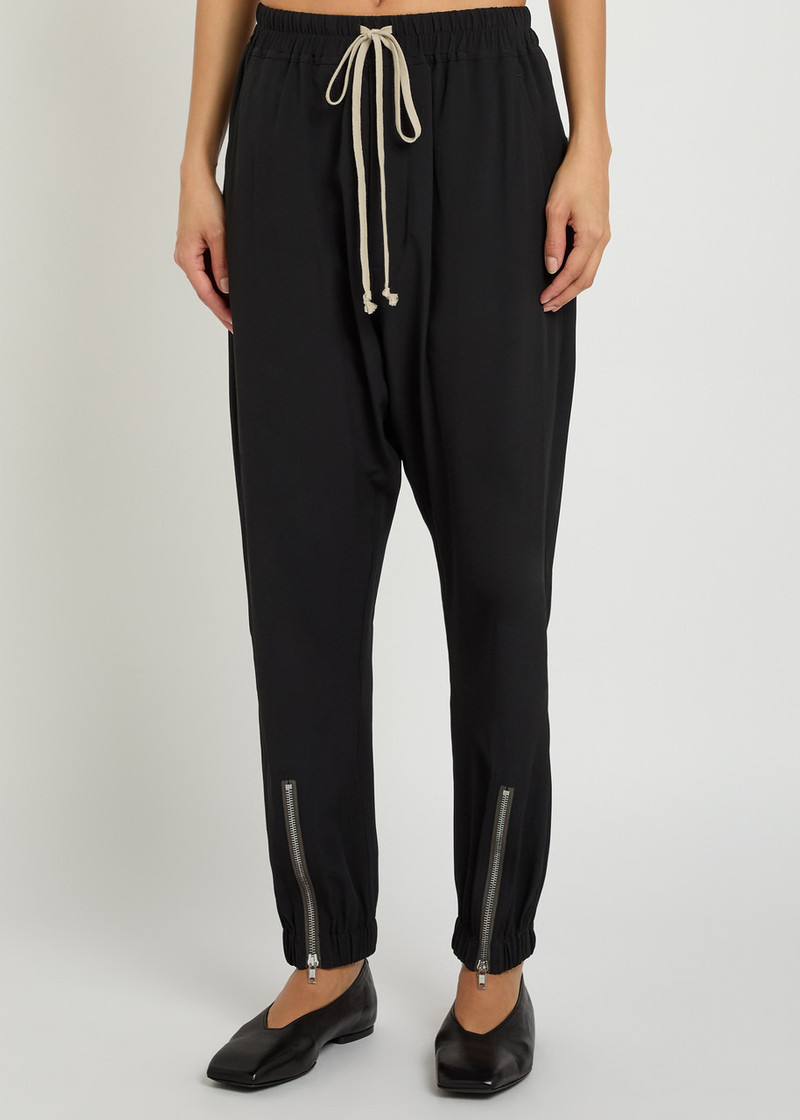 Rick Owens Rick Owens Tectual Tapered-leg Crepe Trousers outlook