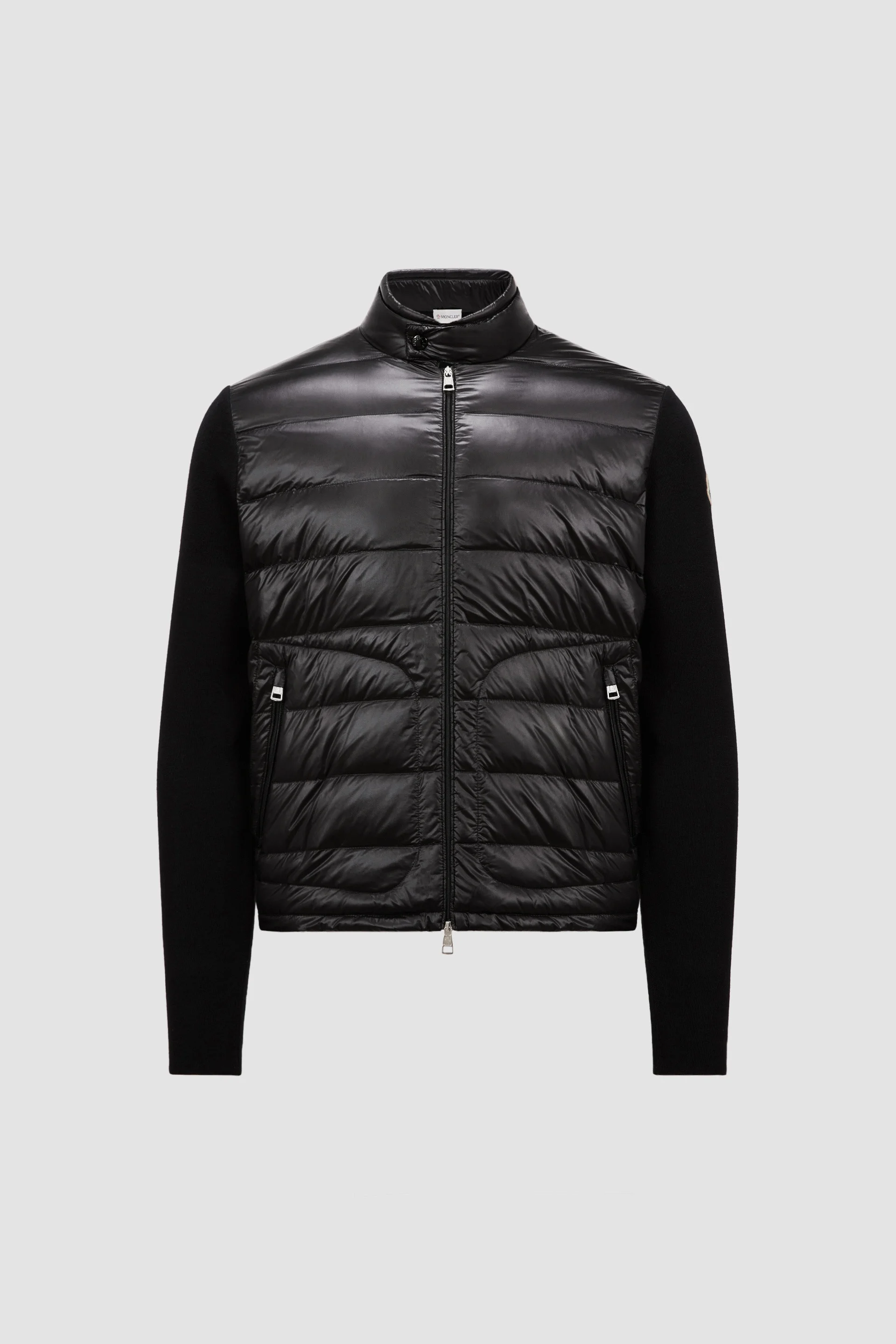 Padded Wool Zip-Up Cardigan - 1