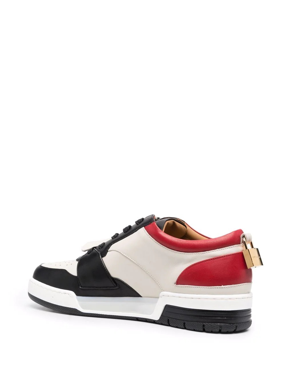 padlock-detail low top sneakers - 3