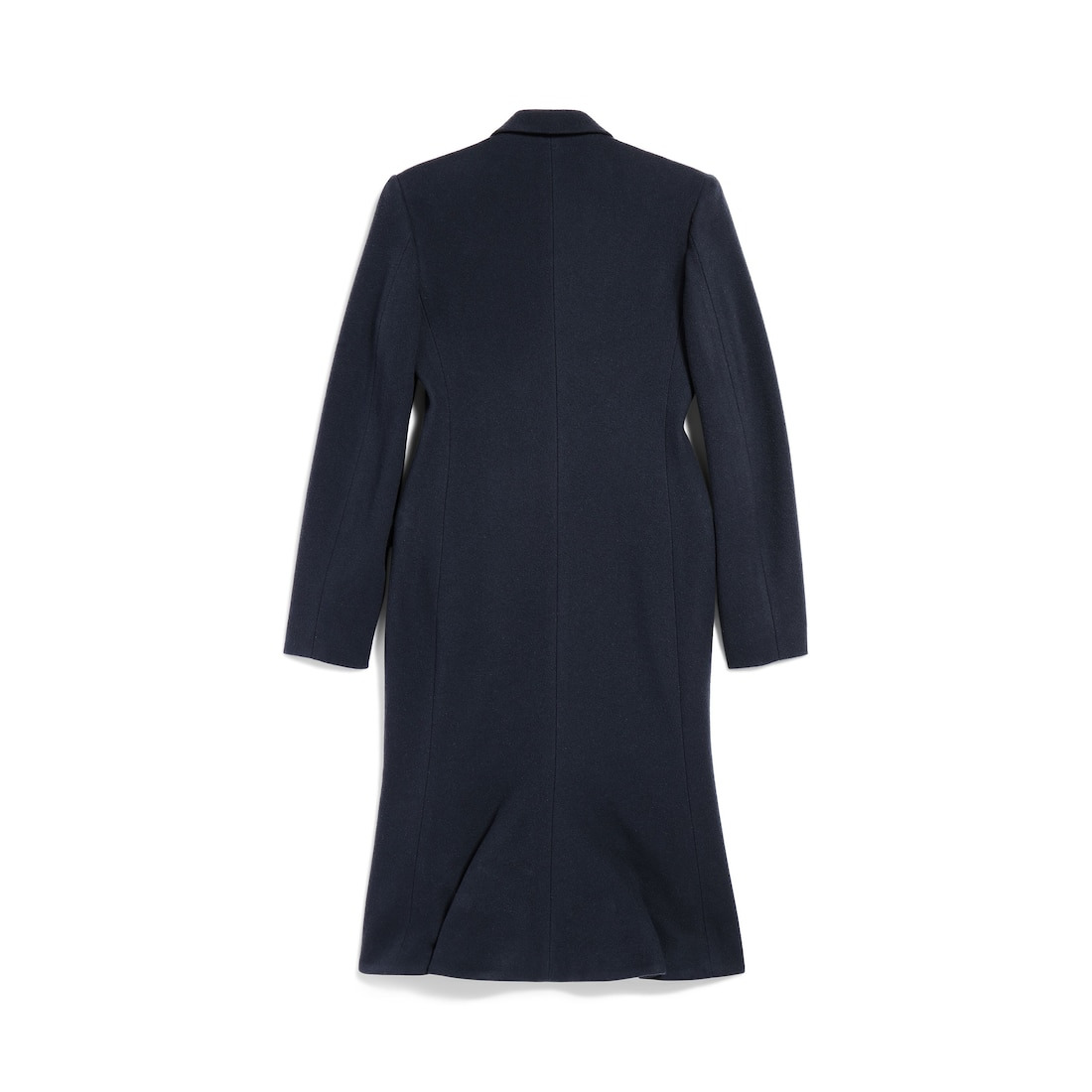 Women's Godet Midi Coat in Corporate Navy - 6