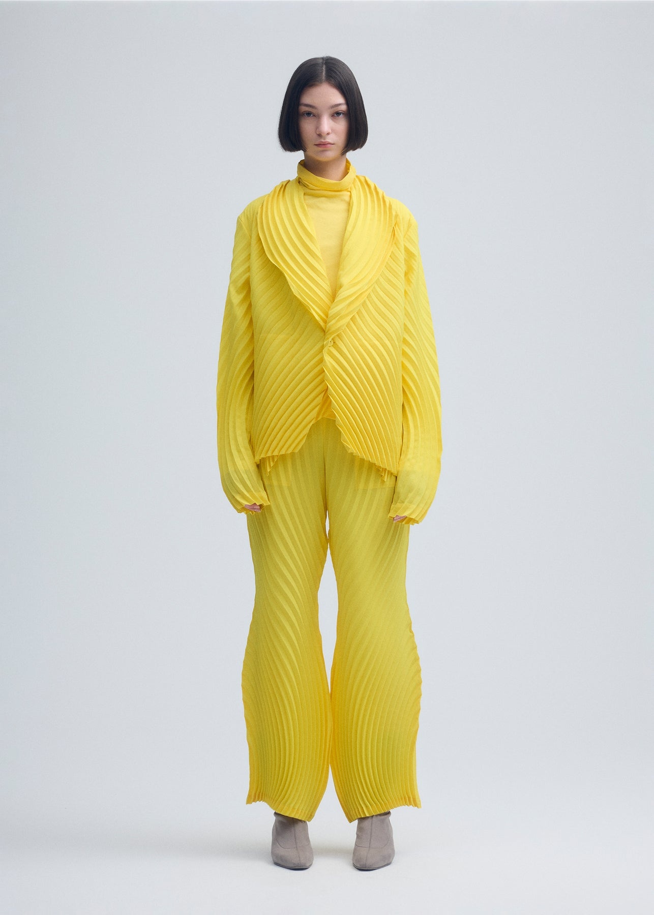 WRAPPED PLEATS JACKET - 3