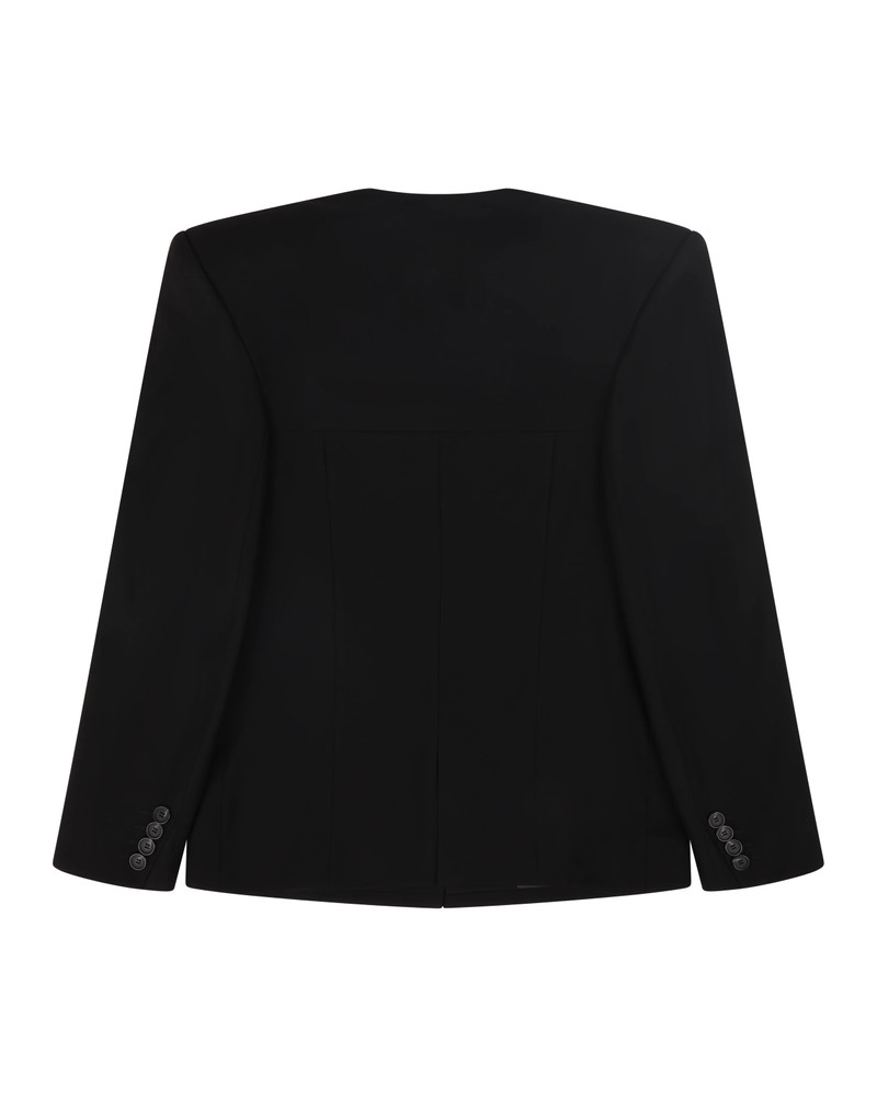 OBLONG TAILORED JACKET BLACK WOOL 8
