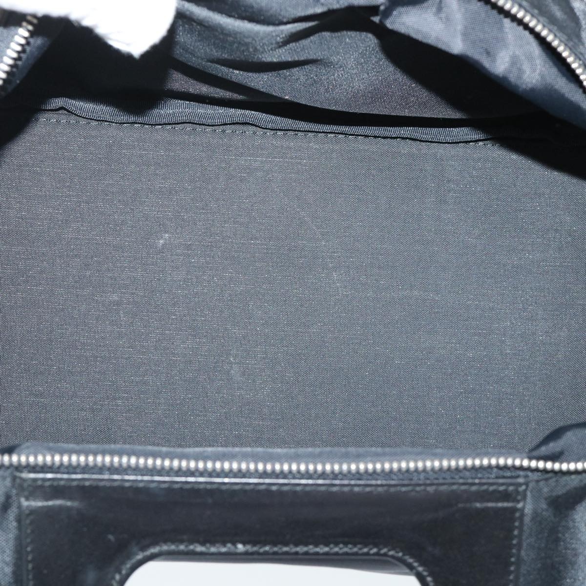 Burberry Nova Check Blue Label Hand Bag Nylon Black Beige - 11