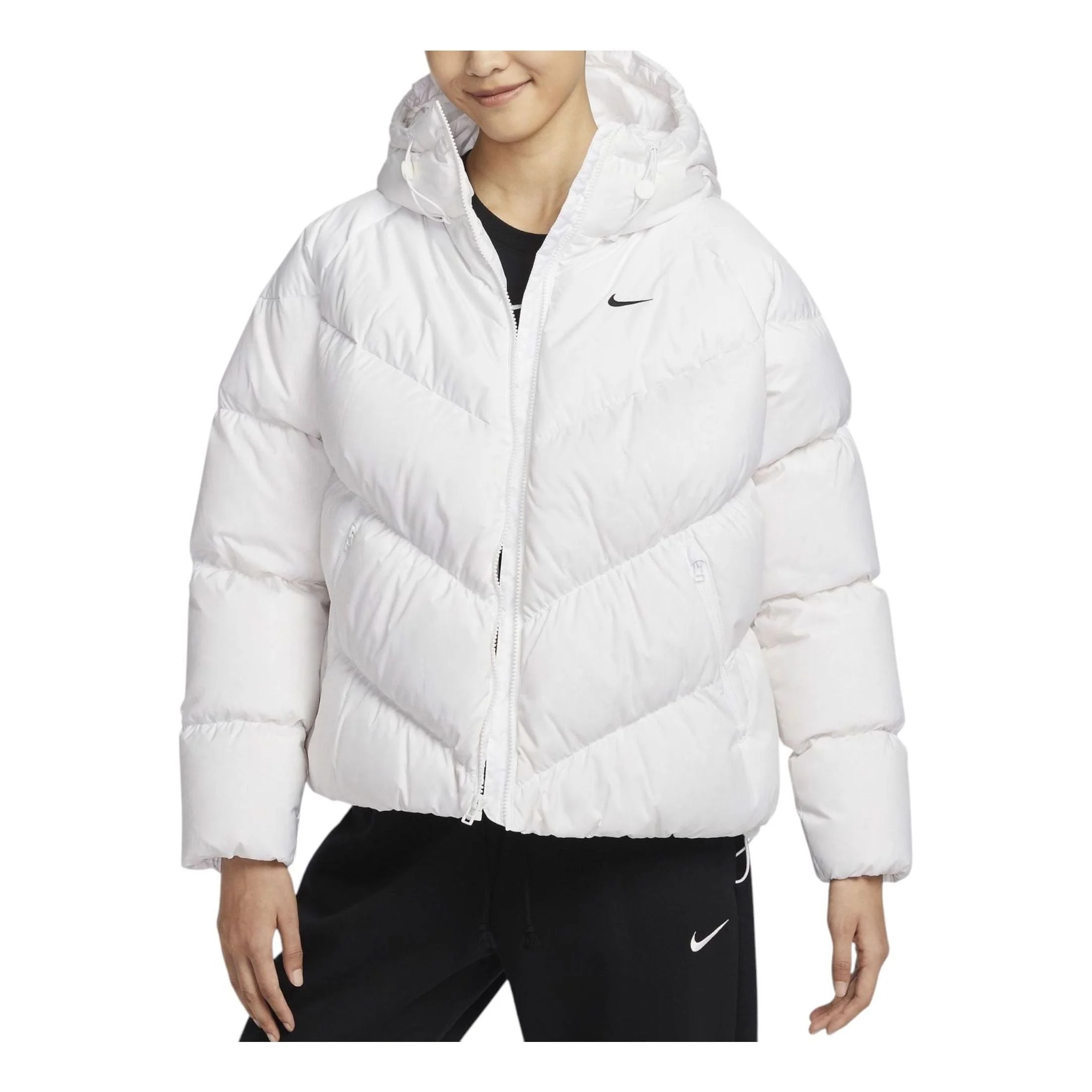(WMNS) Nike Sportswear Storm-FIT Windpuffer 'White Black' HF7871-100 - 1