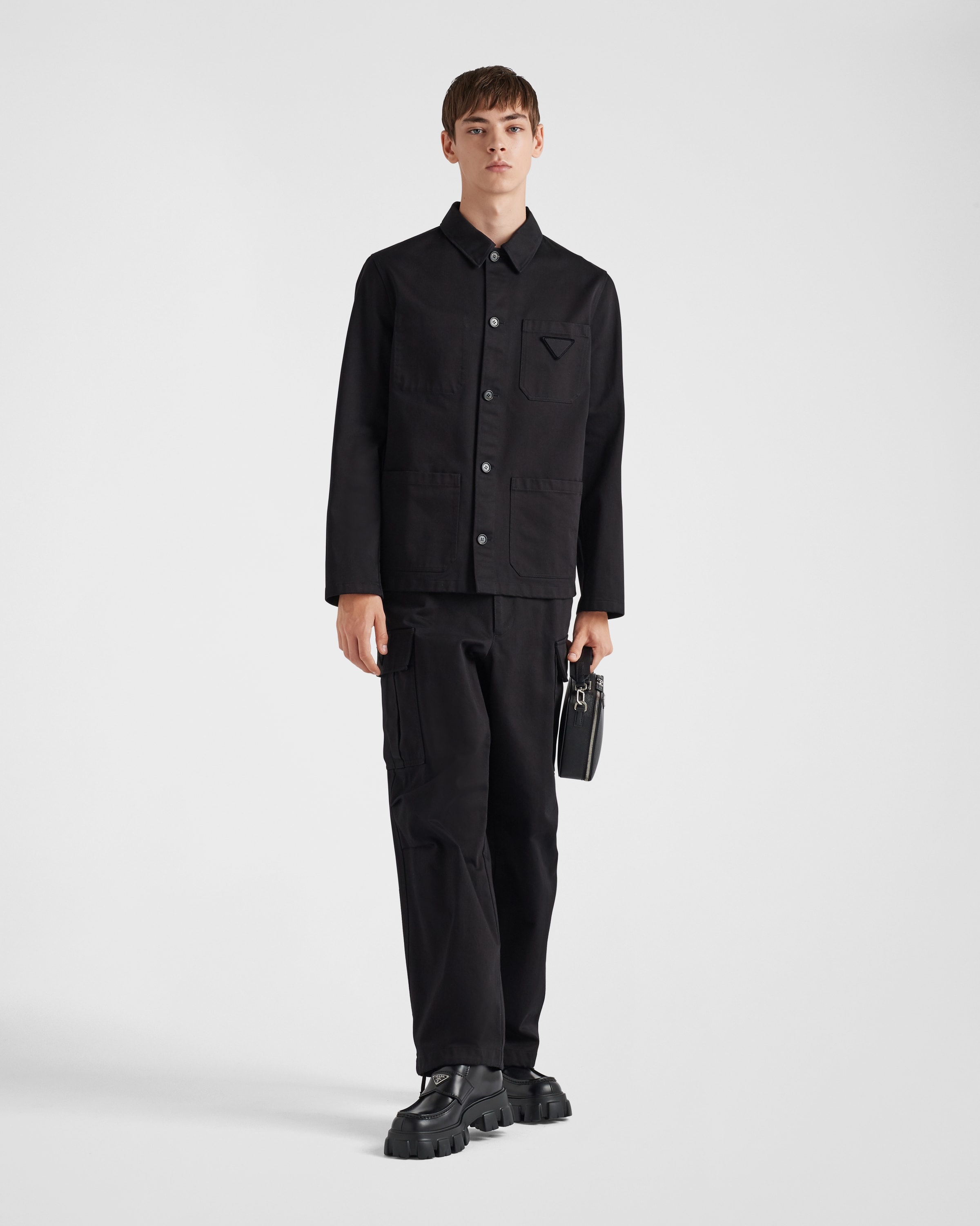 Cotton satin cargo pants - 2